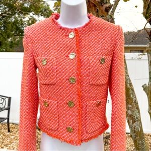 ⭐ Mango Tweed Gold-Button Jacket – XXS – New With Tags – Originally $129